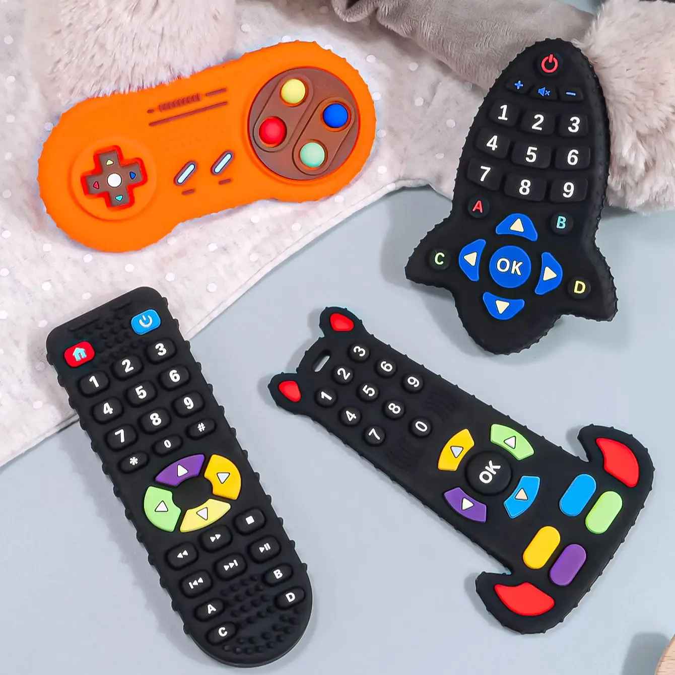 Remote Teether Mitt